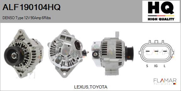 FLAMAR ALF190104HQ - Alternateur droxauto.com