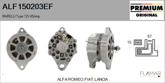 FLAMAR ALF150203EF - Alternateur droxauto.com