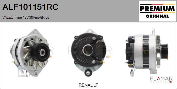 FLAMAR ALF101151RC - Alternateur droxauto.com