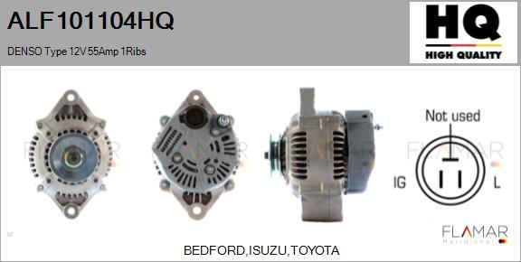 FLAMAR ALF101104HQ - Alternateur droxauto.com