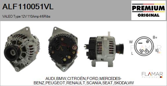 FLAMAR ALF110051VL - Alternateur droxauto.com