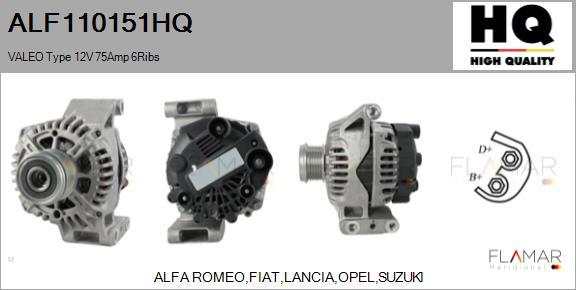 FLAMAR ALF110151HQ - Alternateur droxauto.com