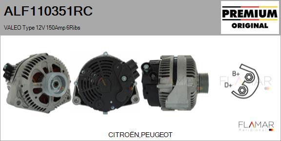 FLAMAR ALF110351RC - Alternateur droxauto.com