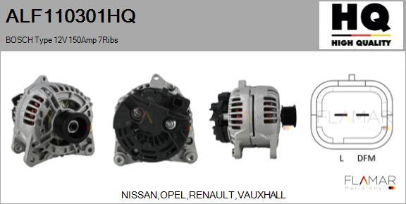 FLAMAR ALF110301HQ - Alternateur droxauto.com