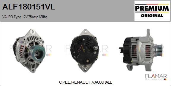 FLAMAR ALF180151VL - Alternateur droxauto.com