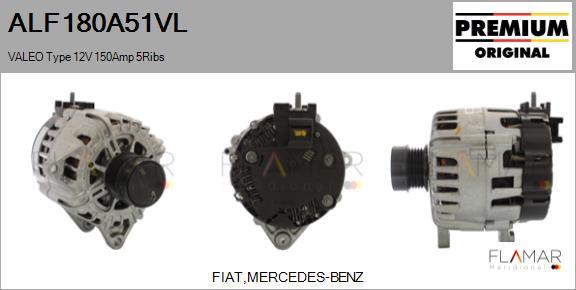 FLAMAR ALF180A51VL - Alternateur droxauto.com