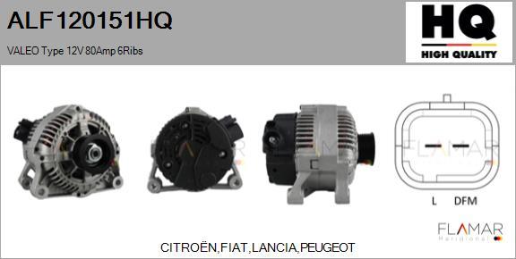 FLAMAR ALF120151HQ - Alternateur droxauto.com