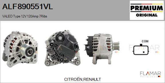 FLAMAR ALF890551VL - Alternateur droxauto.com