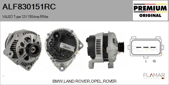 FLAMAR ALF830151RC - Alternateur droxauto.com