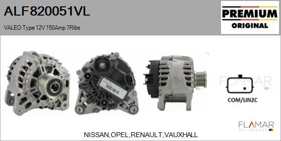 FLAMAR ALF820051VL - Alternateur droxauto.com
