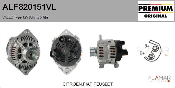 FLAMAR ALF820151VL - Alternateur droxauto.com