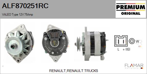 FLAMAR ALF870251RC - Alternateur droxauto.com