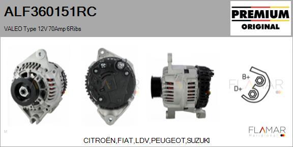 FLAMAR ALF360151RC - Alternateur droxauto.com
