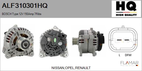 FLAMAR ALF310301HQ - Alternateur droxauto.com
