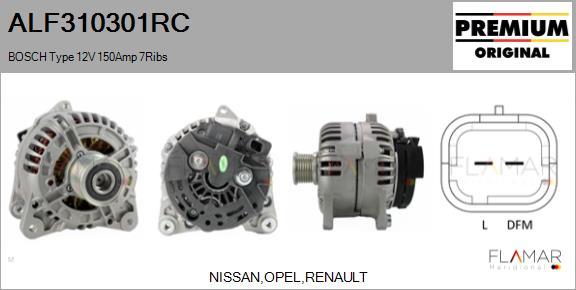 FLAMAR ALF310301RC - Alternateur droxauto.com
