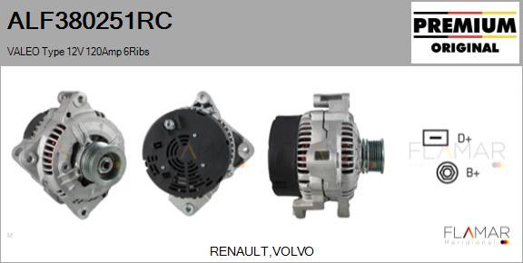 FLAMAR ALF380251RC - Alternateur droxauto.com