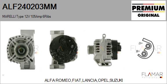 FLAMAR ALF240203MM - Alternateur droxauto.com
