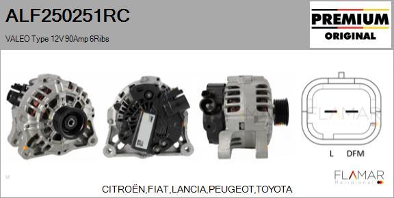 FLAMAR ALF250251RC - Alternateur droxauto.com