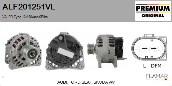 FLAMAR ALF201251VL - Alternateur droxauto.com