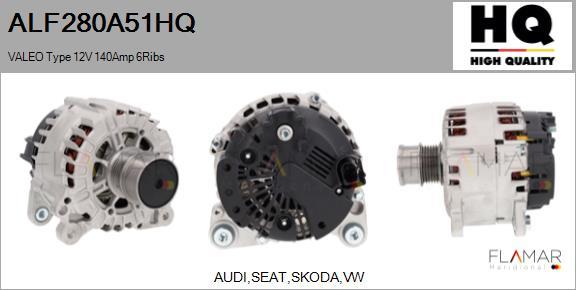 FLAMAR ALF280A51HQ - Alternateur droxauto.com