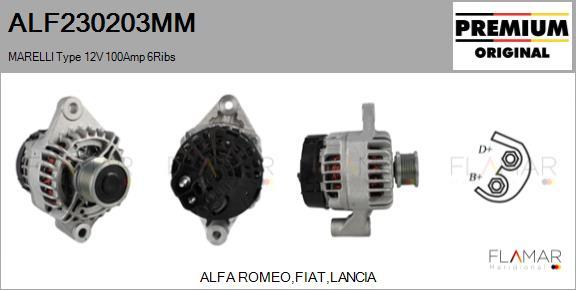 FLAMAR ALF230203MM - Alternateur droxauto.com