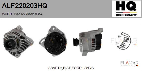 FLAMAR ALF220203HQ - Alternateur droxauto.com