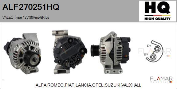 FLAMAR ALF270251HQ - Alternateur droxauto.com