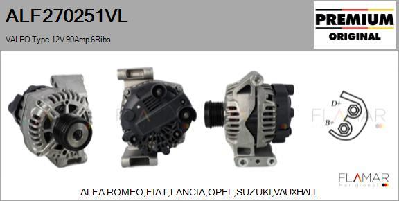 FLAMAR ALF270251VL - Alternateur droxauto.com