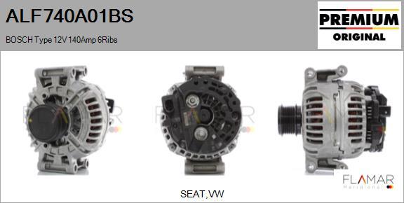FLAMAR ALF740A01BS - Alternateur droxauto.com