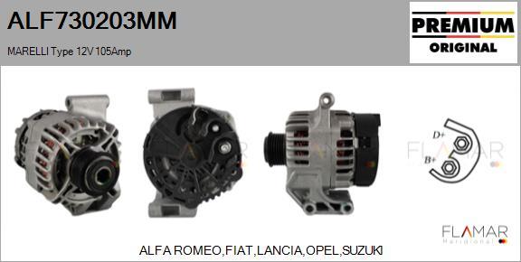 FLAMAR ALF730203MM - Alternateur droxauto.com