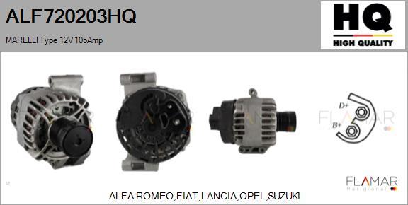 FLAMAR ALF720203HQ - Alternateur droxauto.com