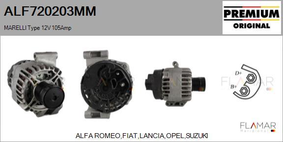FLAMAR ALF720203MM - Alternateur droxauto.com