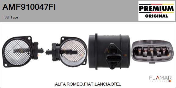 FLAMAR AMF910047FI - Débitmètre de masse d'air droxauto.com