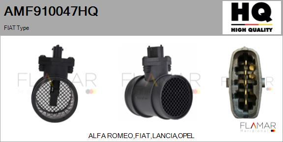 FLAMAR AMF910047HQ - Débitmètre de masse d'air droxauto.com