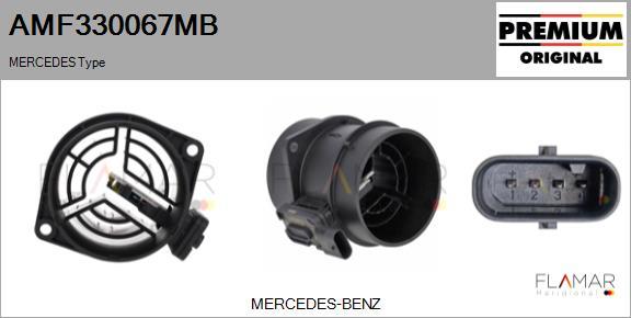 FLAMAR AMF330067MB - Débitmètre de masse d'air droxauto.com