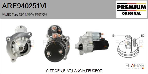FLAMAR ARF940251VL - Démarreur droxauto.com
