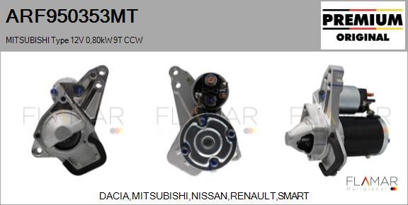 FLAMAR ARF950353MT - Démarreur droxauto.com