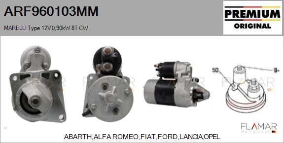 FLAMAR ARF960103MM - Démarreur droxauto.com