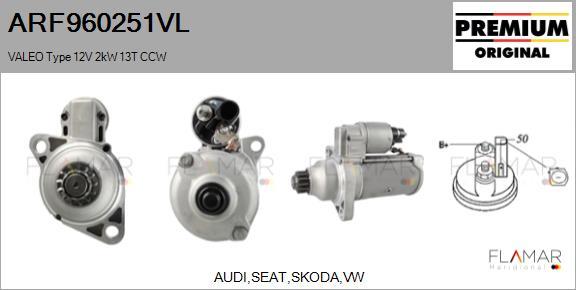 FLAMAR ARF960251VL - Démarreur droxauto.com