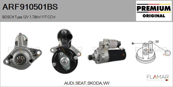 FLAMAR ARF910501BS - Démarreur droxauto.com