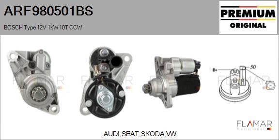 FLAMAR ARF980501BS - Démarreur droxauto.com