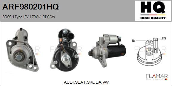 FLAMAR ARF980201HQ - Démarreur droxauto.com