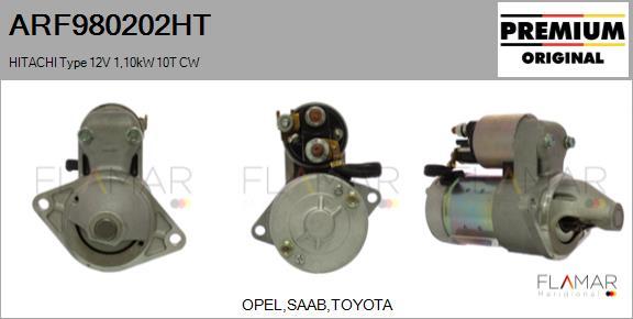 FLAMAR ARF980202HT - Démarreur droxauto.com