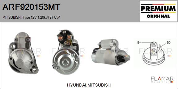 FLAMAR ARF920153MT - Démarreur droxauto.com
