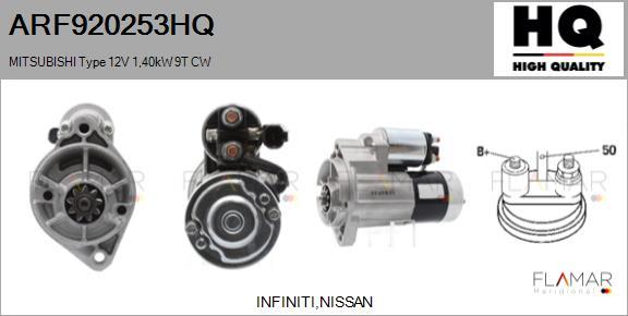FLAMAR ARF920253HQ - Démarreur droxauto.com