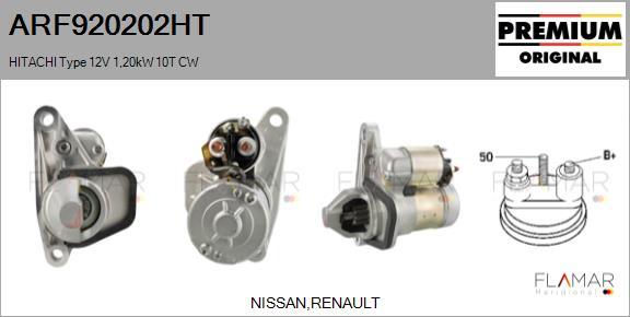 FLAMAR ARF920202HT - Démarreur droxauto.com