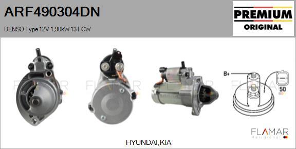 FLAMAR ARF490304DN - Démarreur droxauto.com