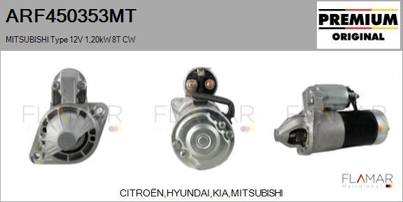 FLAMAR ARF450353MT - Démarreur droxauto.com