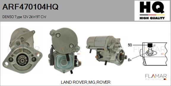 FLAMAR ARF470104HQ - Démarreur droxauto.com