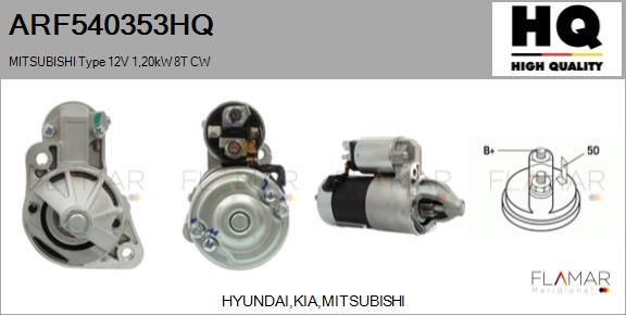 FLAMAR ARF540353HQ - Démarreur droxauto.com
